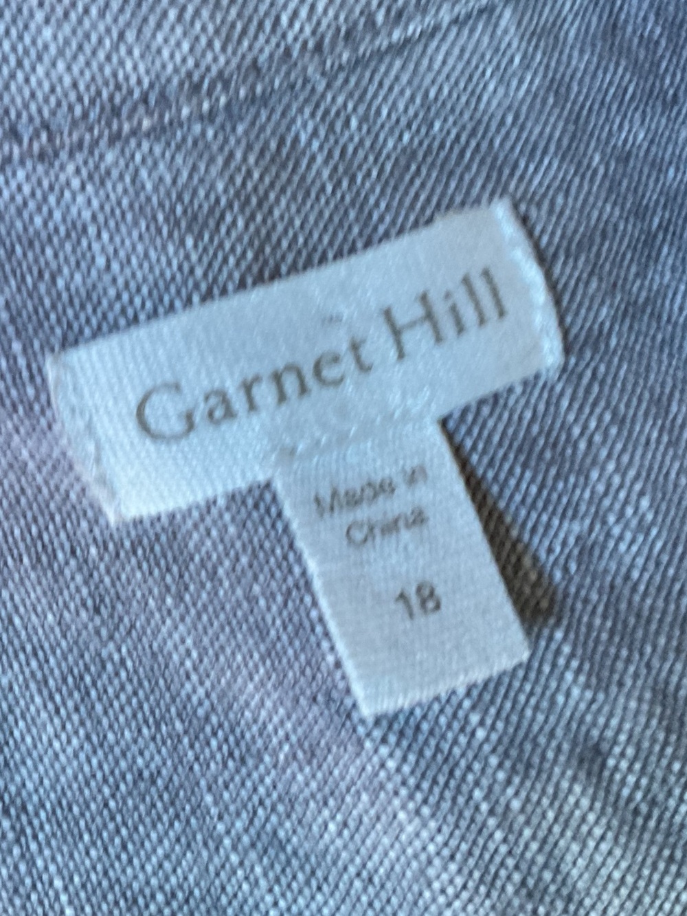 Garnet hill nice weight Gray Linen Tunic Dress, 18 - Picture 6 of 6